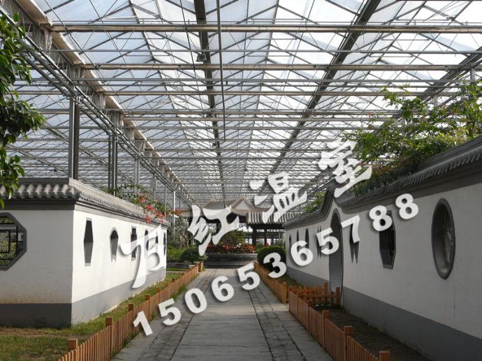 農(nóng)業(yè)觀光智能溫室大棚建設(shè)完工