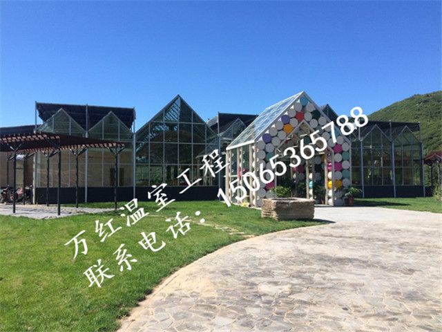 生態(tài)娛樂溫室大棚門口示意圖